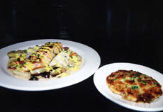 「Fog City Diner」每日時菜之一的鐵架燒野生鱒魚搭韭          蔥香料薯仔糊拌茴香及幼嫩雅枝竹