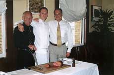 Lobel's鮮肉名店店東Leon及Evan父子以及Rubicon Restaurant的主廚Dennis Leary